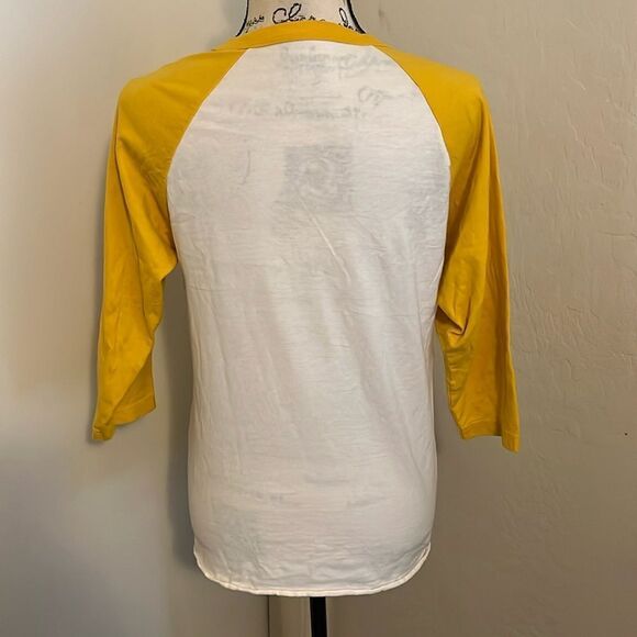 Matchbox Twenty Band Where The Light Goes White Yellow Graphic Raglan Shirt - Picture 3 of 7